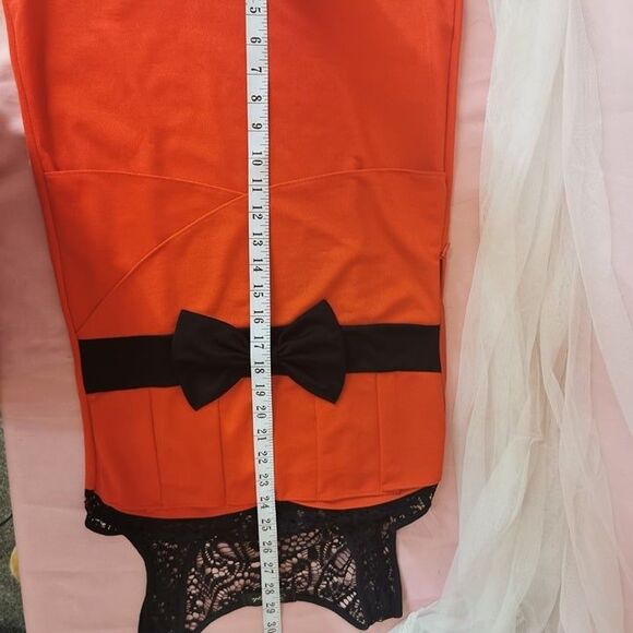 Red Dress Size Small Sz Agejo Gyaru Gal Style Party Prom Casual Festive Cocktail - Picture 7 of 11